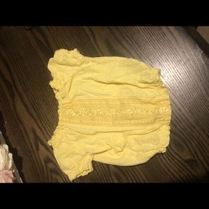 Yellow baby blouse. MUST BUNDLE!